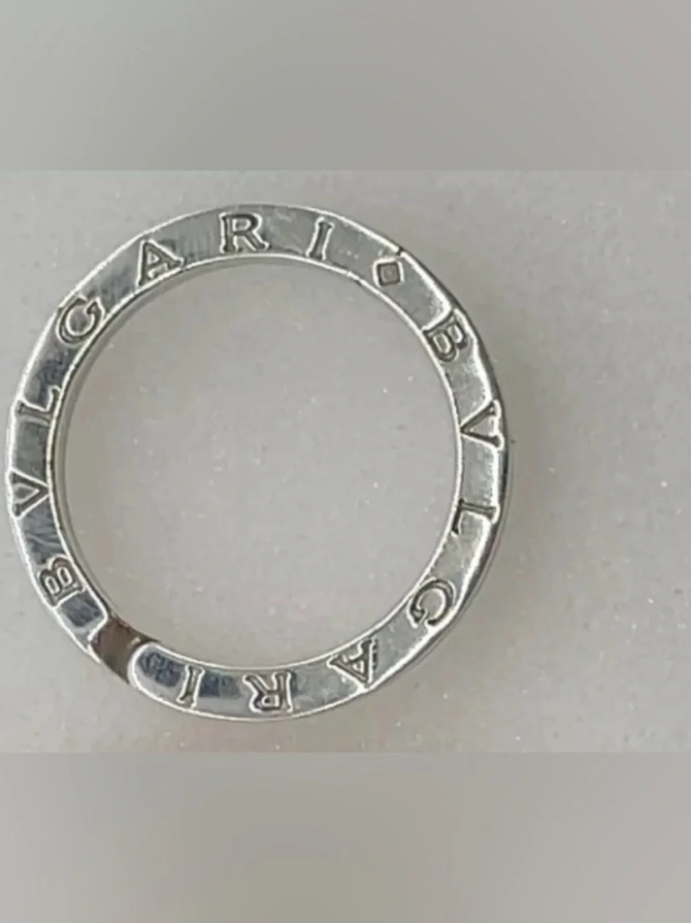 BVLGARI Sterling Silver Logo Key Ring  BVLGARI Key Ring /Pendant SV925 11.4g